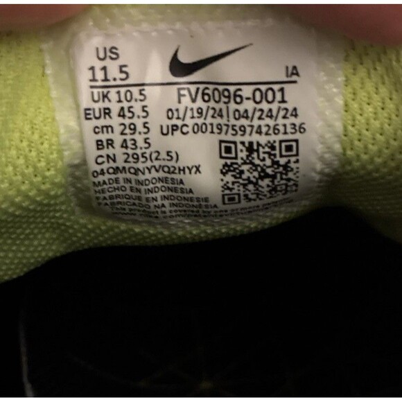 Nike Alpha Huarache Elite 4 MCS Black Volt All Star Men Sz 11.5 Baseball Cleats - Picture 8 of 8